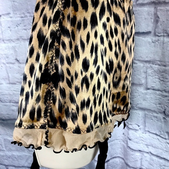 Vintage Victoria’s Secret Satin Garter Thong Skirt NWOT - Picture 5 of 9